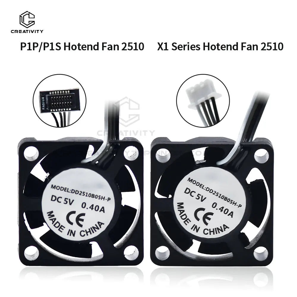Bambulabs P1P/P1S/X1/X1C 3 Hot End Axial Fan