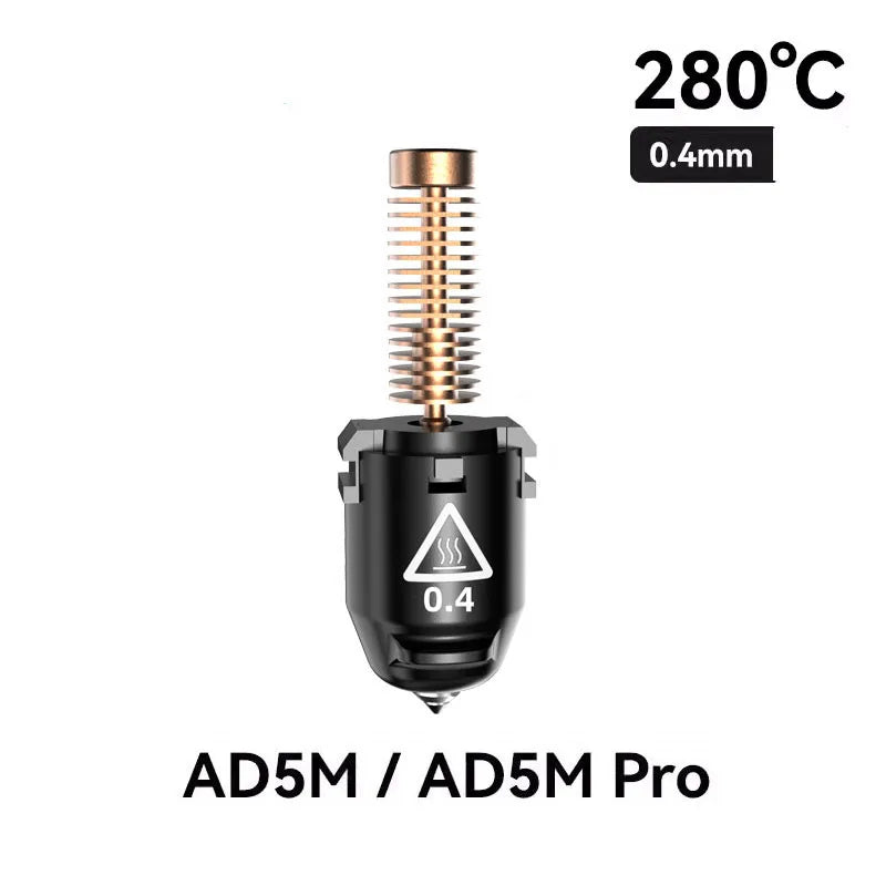 Flashforge Adventurer 5M Series AD5M Pro Nozzle Kit 0.25mm/0.4mm/0.6mm/0.8mm Quick-Detachable Nozzle