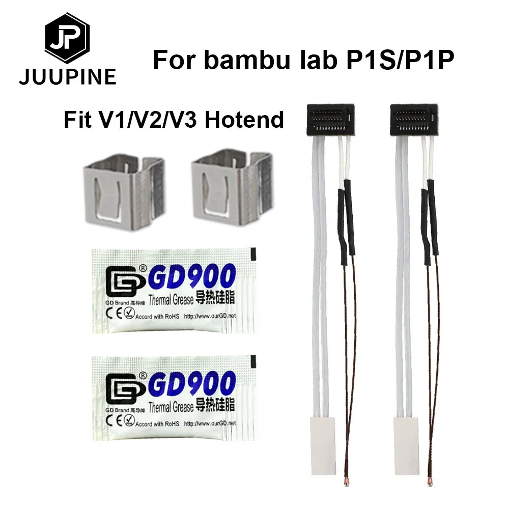Bambulab P1s Thermistor Heater Temperature Sensor 350℃ for Bambu Hotend