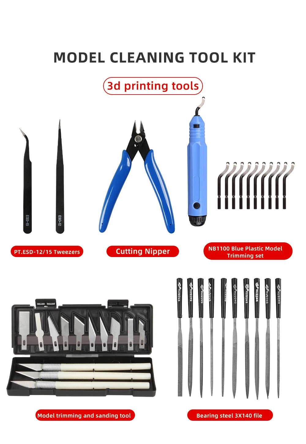 3DSWAY 3D Model Cleanup and Support Removal Kit