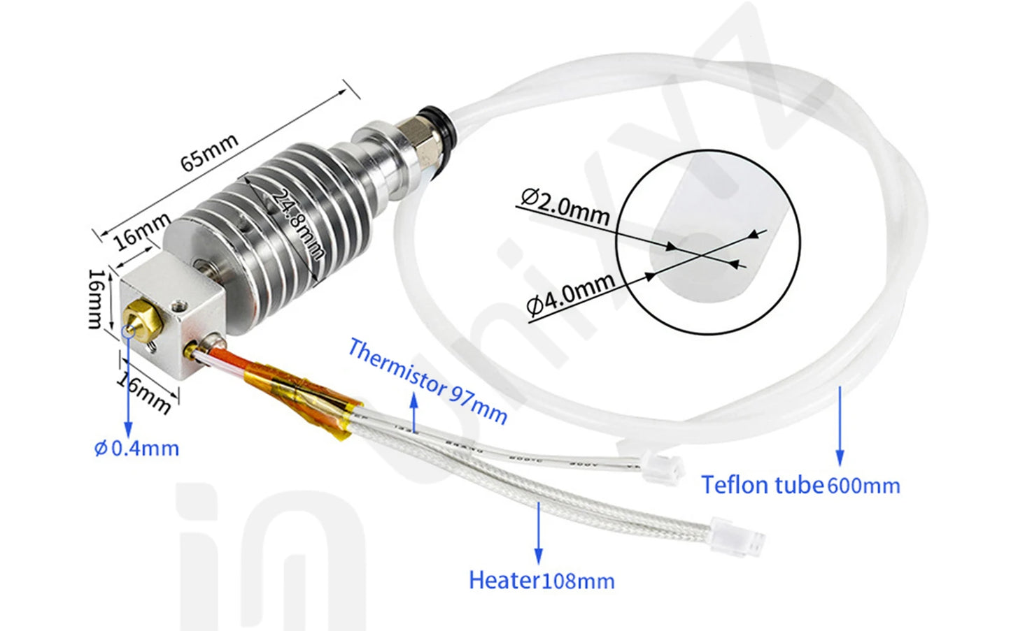 Upgraded Hotend Heated Block For Anycubic printers