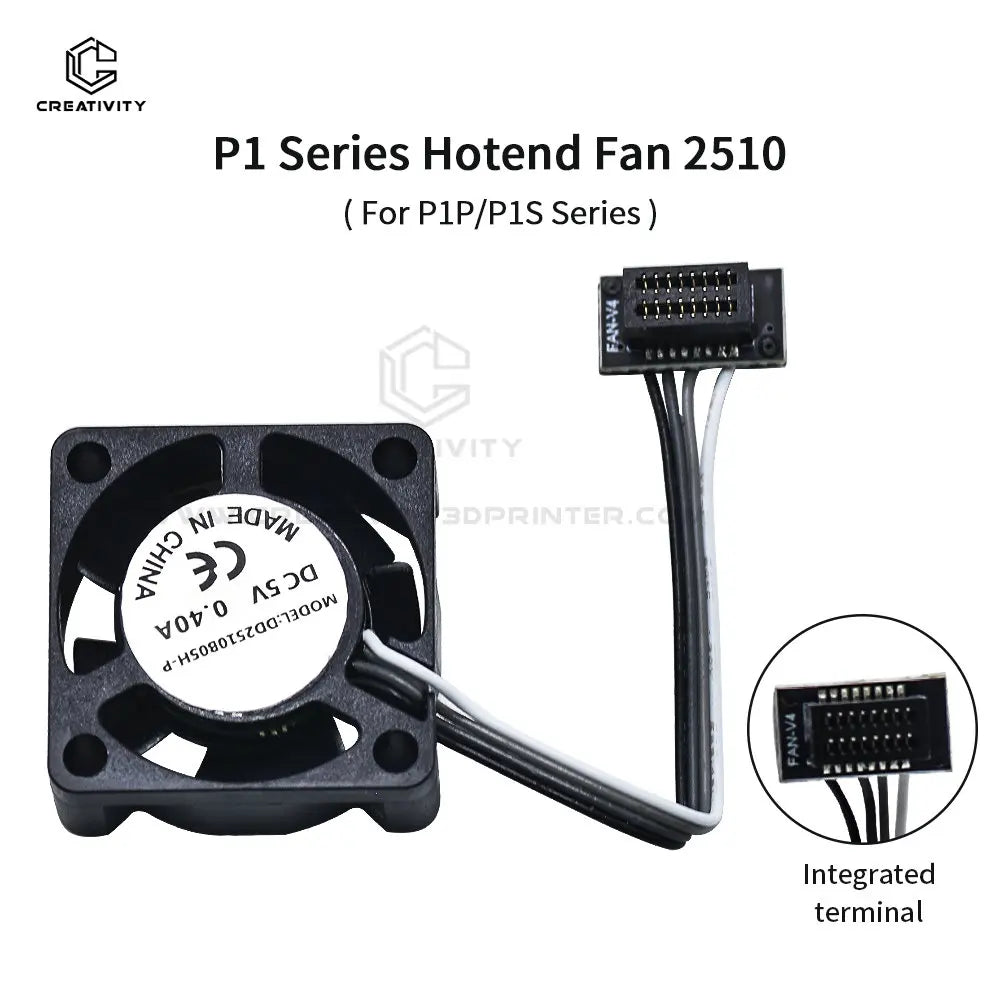 Bambulabs P1P/P1S/X1/X1C 3 Hot End Axial Fan