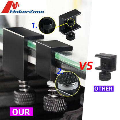 Ender 3 v2 Aluminum Adjustable Bed Glass Heatbed Clip 3D Clamp Bed