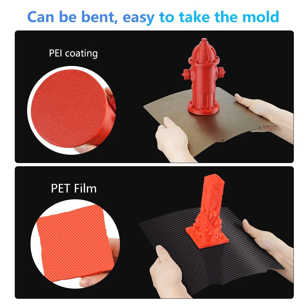 Anycubic Kobra 2 Parts Anycubic Kobra 2 Pro Heat Bed Plate 230x230 Pei Sheet Peo Plate kit
