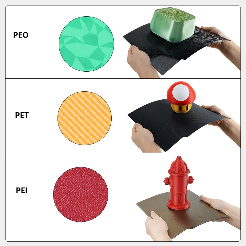Anycubic Kobra 2 Parts Anycubic Kobra 2 Pro Heat Bed Plate 230x230 Pei Sheet Peo Plate kit